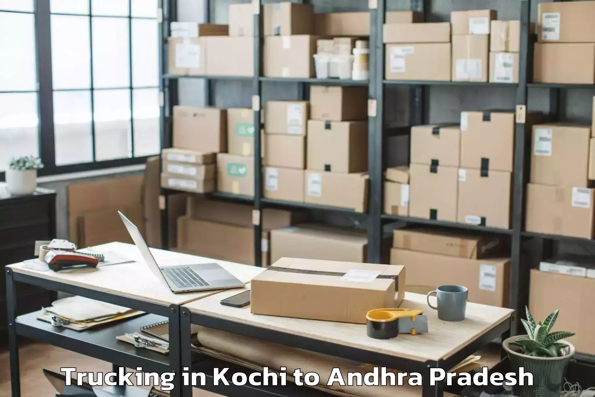 Book Kochi to Gollaprolu Trucking Online